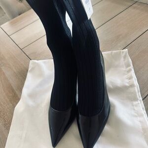 Zara Black Pointed Toe ankle boots